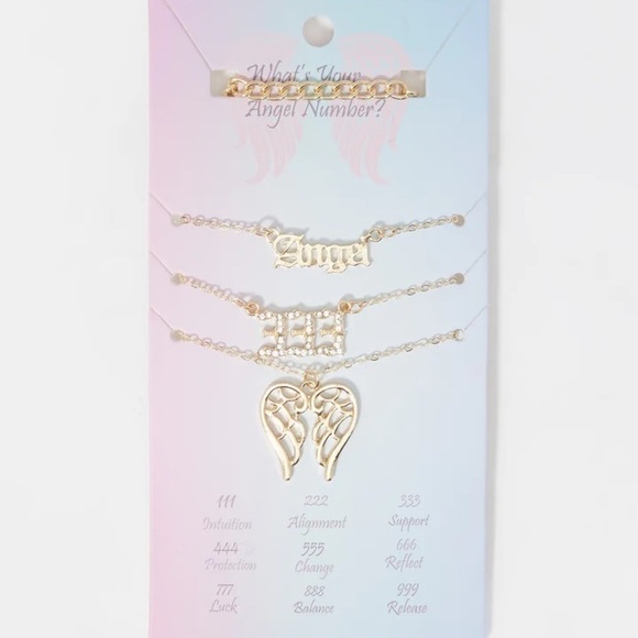 LAYERED  Angel Necklace - Gold tone - Picture 3 of 4